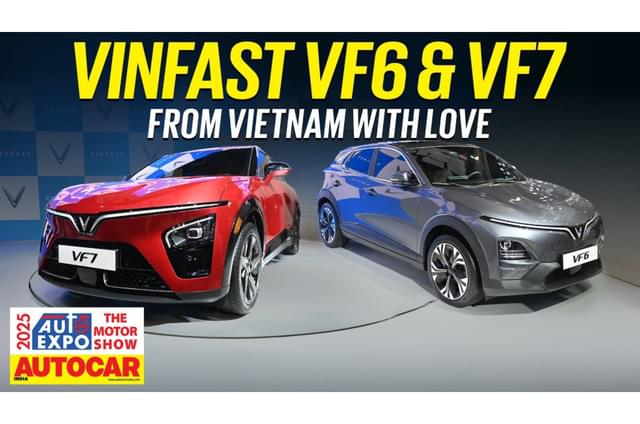 Vinfast VF6, VF7 walkaround video from Auto Expo 2025